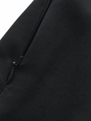 Ayla Satin Mini Black Skirt | Nana Jacqueline