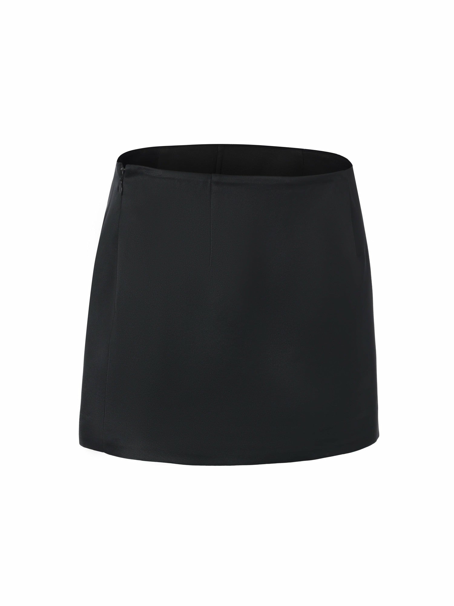 Ayla Satin Mini Black Skirt | Nana Jacqueline