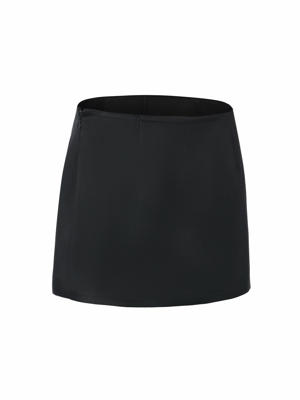 Ayla Satin Mini Black Skirt | Nana Jacqueline