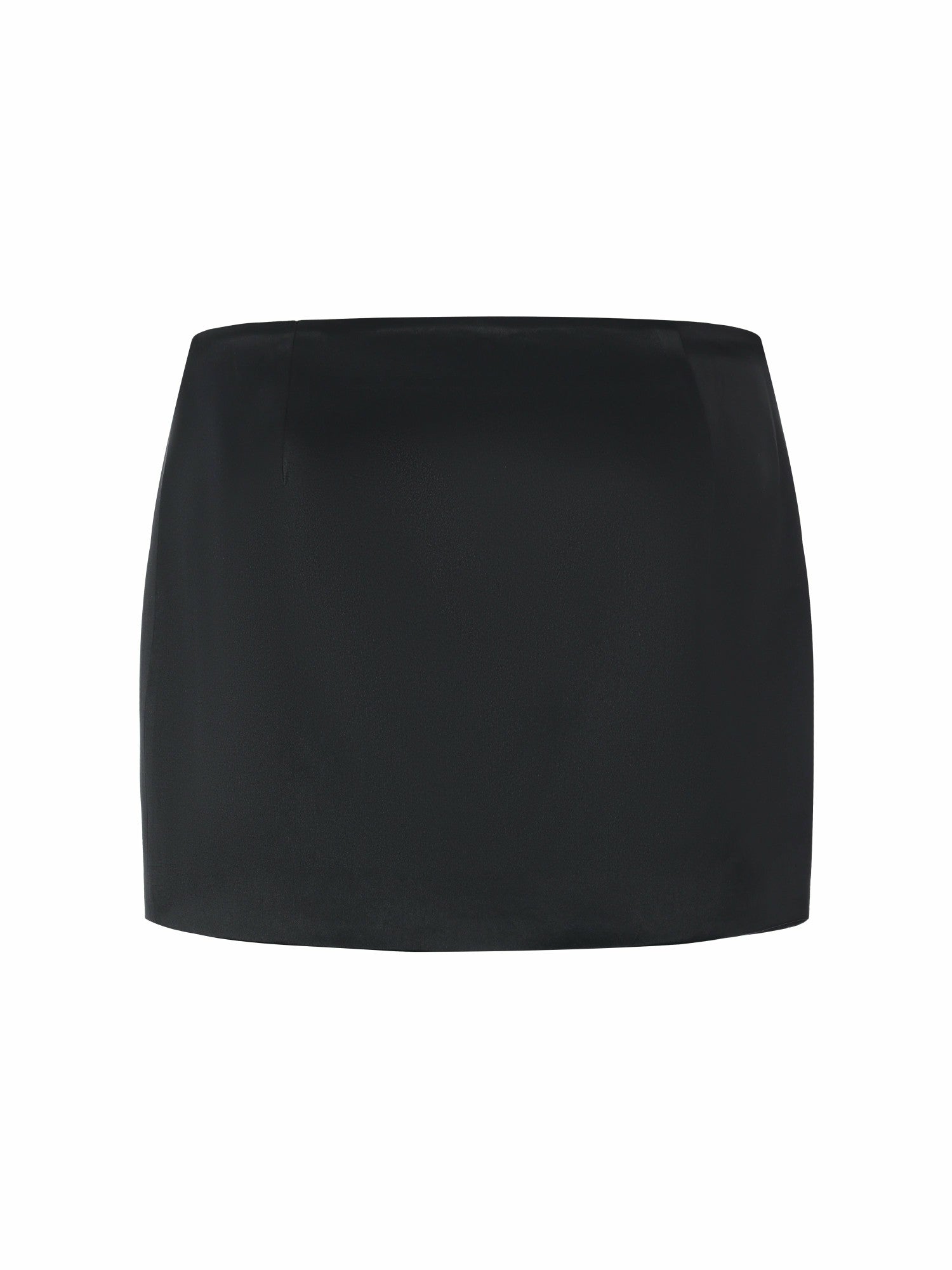 Ayla Satin Mini Black Skirt | Nana Jacqueline