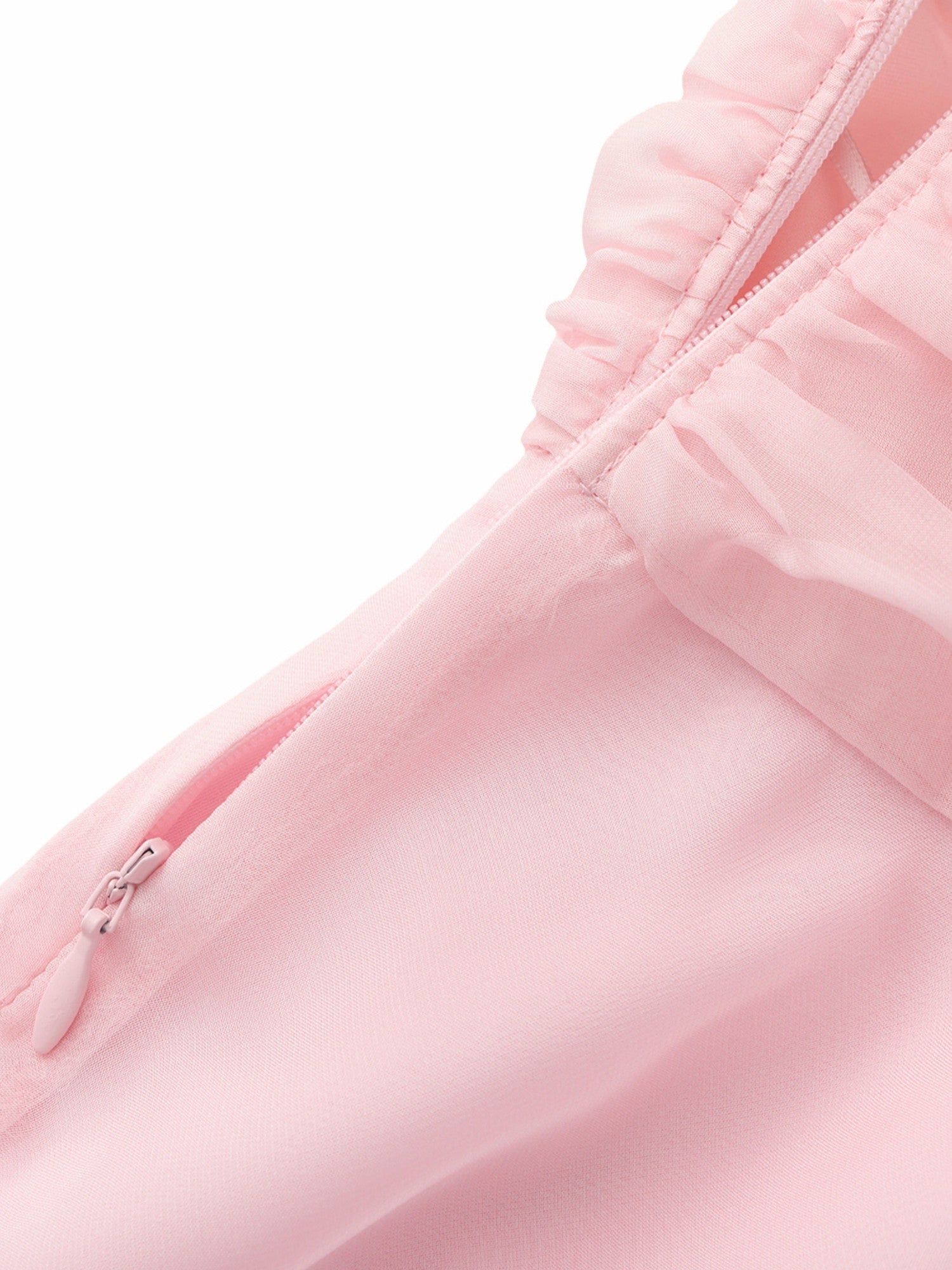 Ophelia Rosette Ruched Pink Skirt | Nana Jacqueline