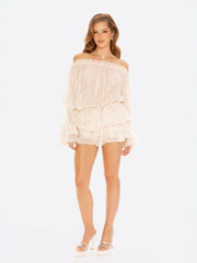 Kaia Skirt: White Mini Skirt for Bachelorette Party | Nana Jacqueline