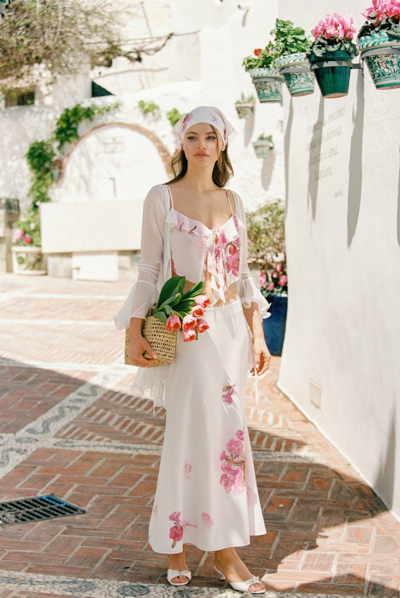 Vivienne Skirt: Pink Maxi Skirt for Garden Party | Nana Jacqueline