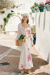 Vivienne Skirt: Pink Maxi Skirt for Garden Party | Nana Jacqueline