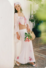 Vivienne Skirt: Pink Maxi Skirt for Garden Party | Nana Jacqueline