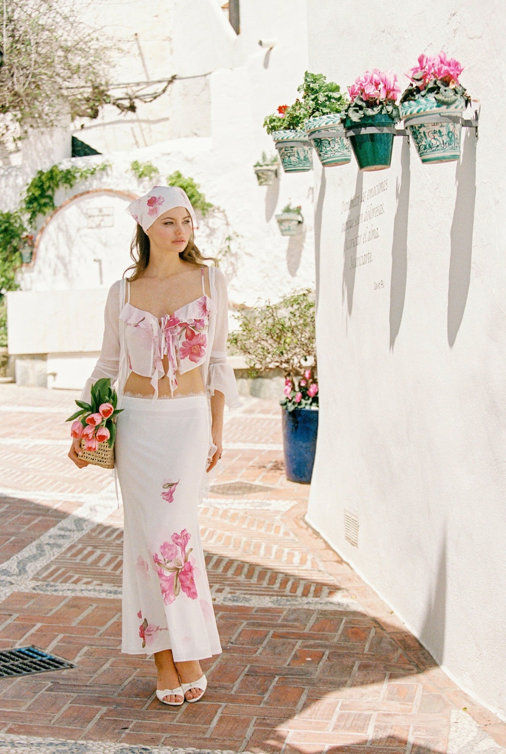 Vivienne Skirt: Pink Maxi Skirt for Garden Party | Nana Jacqueline