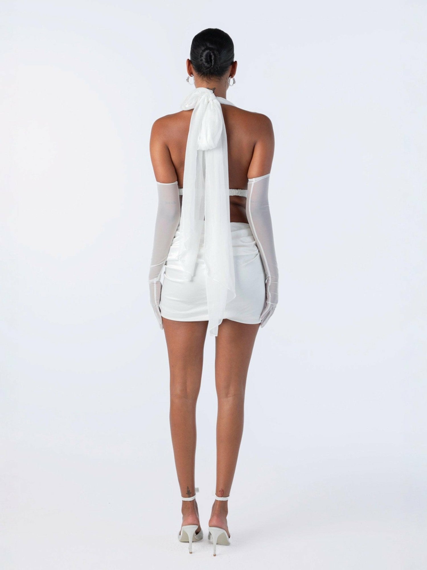 Giselle Skirt: White Mini Skirt for Bachelorette Party | Nana Jacqueline