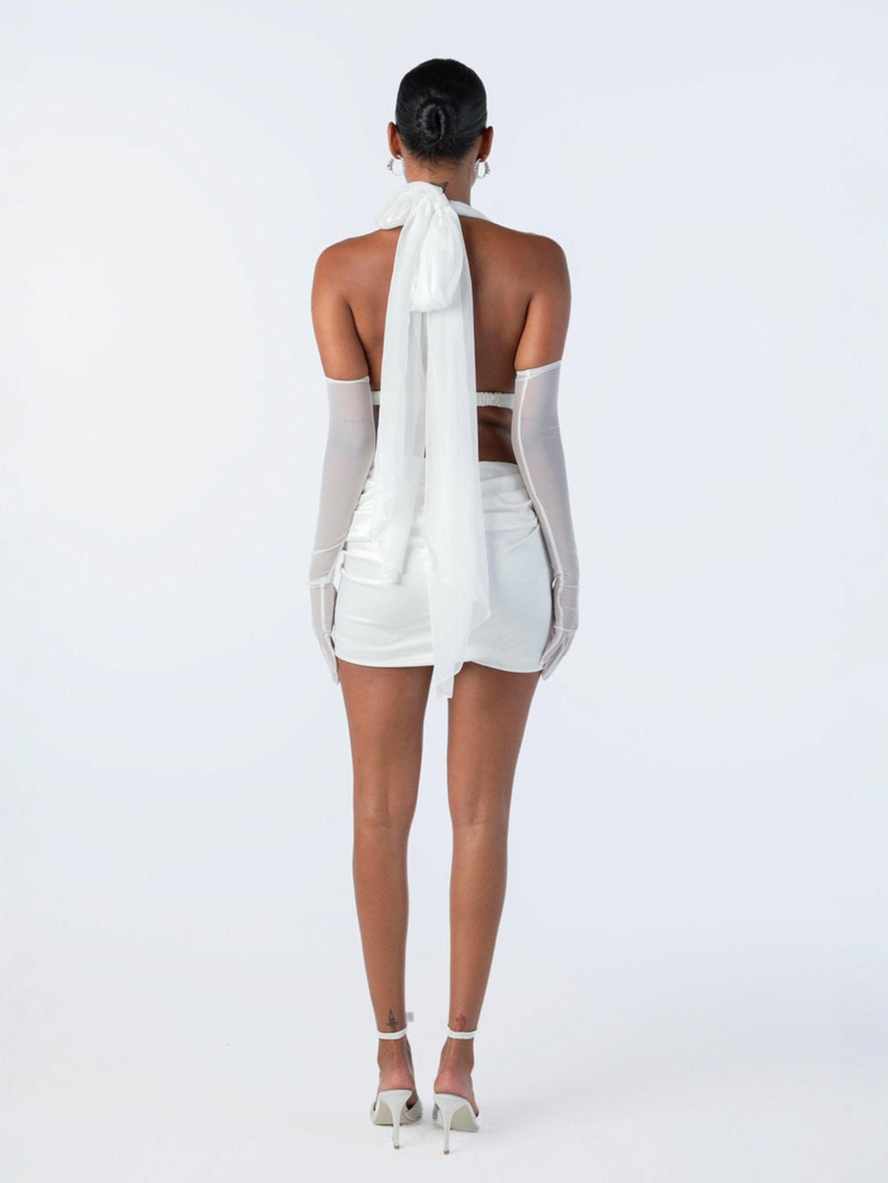Giselle Skirt: White Mini Skirt for Bachelorette Party | Nana Jacqueline