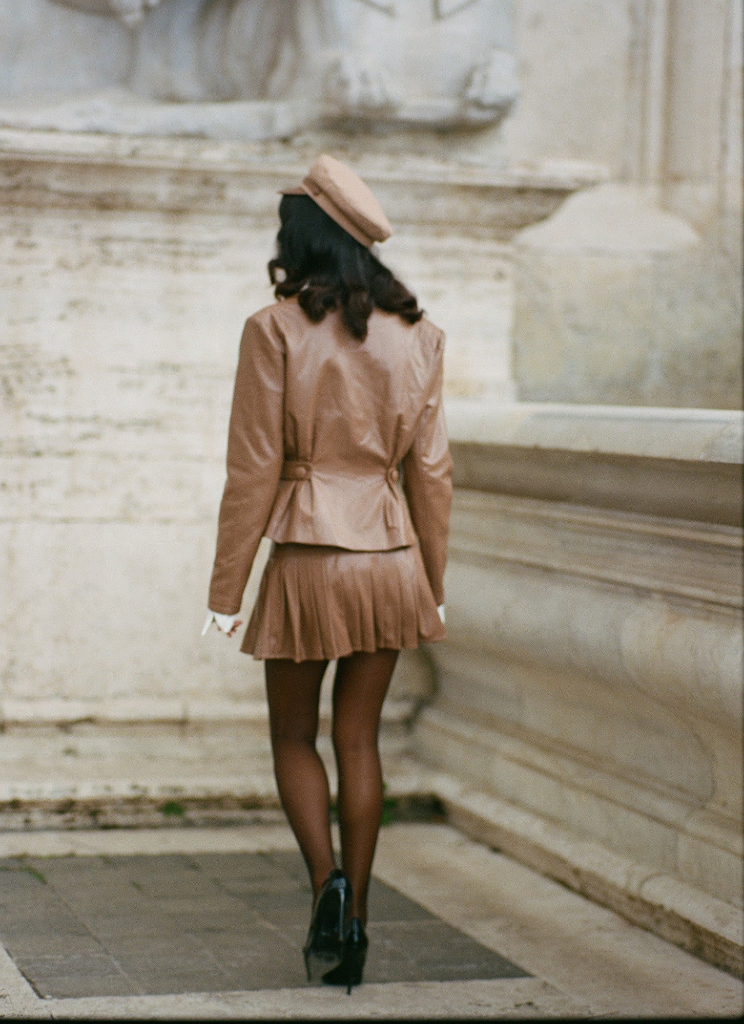 Gina Skirt: Brown Mini Skirt for Date Night | Nana Jacqueline