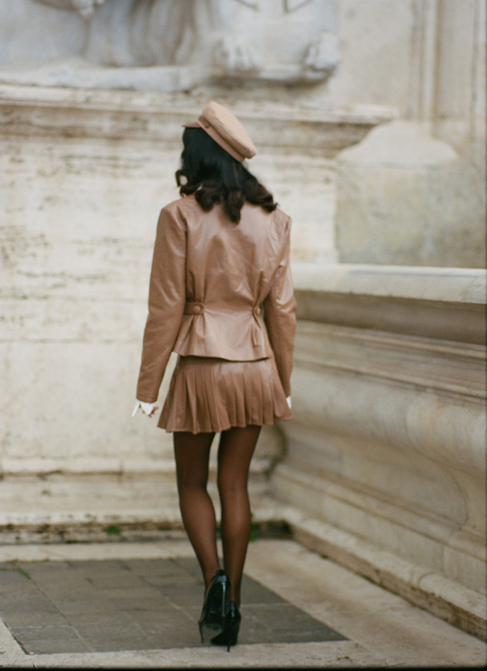 Gina Skirt: Brown Mini Skirt for Date Night | Nana Jacqueline