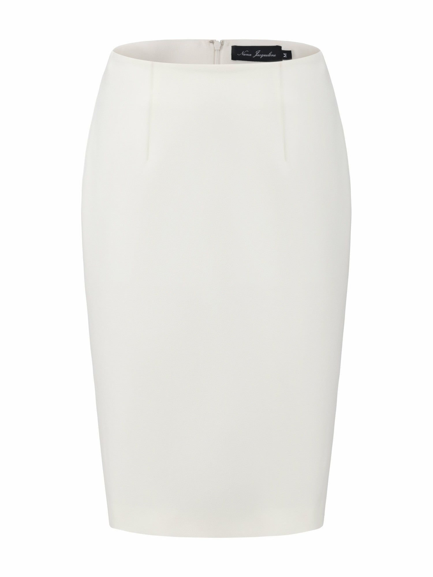 Yvette Tailored White Pencil Structured Skirt | Nana Jacqueline