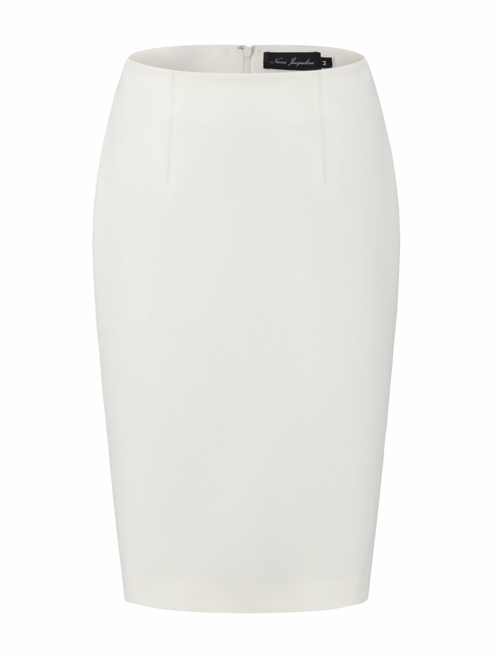 Yvette Tailored White Pencil Structured Skirt | Nana Jacqueline