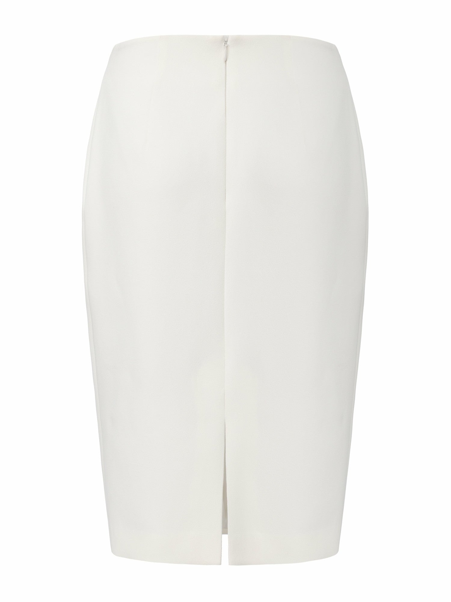 Yvette Tailored White Pencil Structured Skirt | Nana Jacqueline