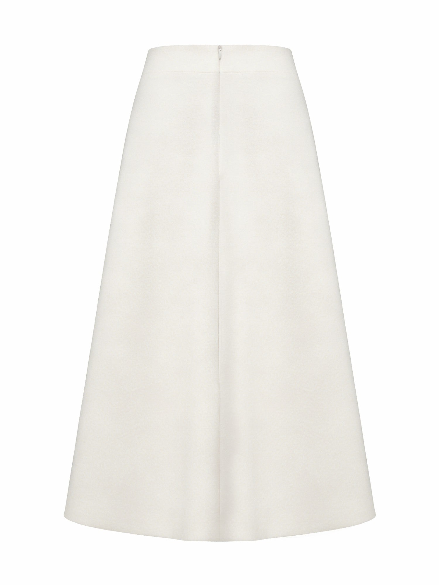 Natalia Tailored A-Line White Midi Skirt: White Midi Skirt for Bridal Shower | Nana Jacqueline
