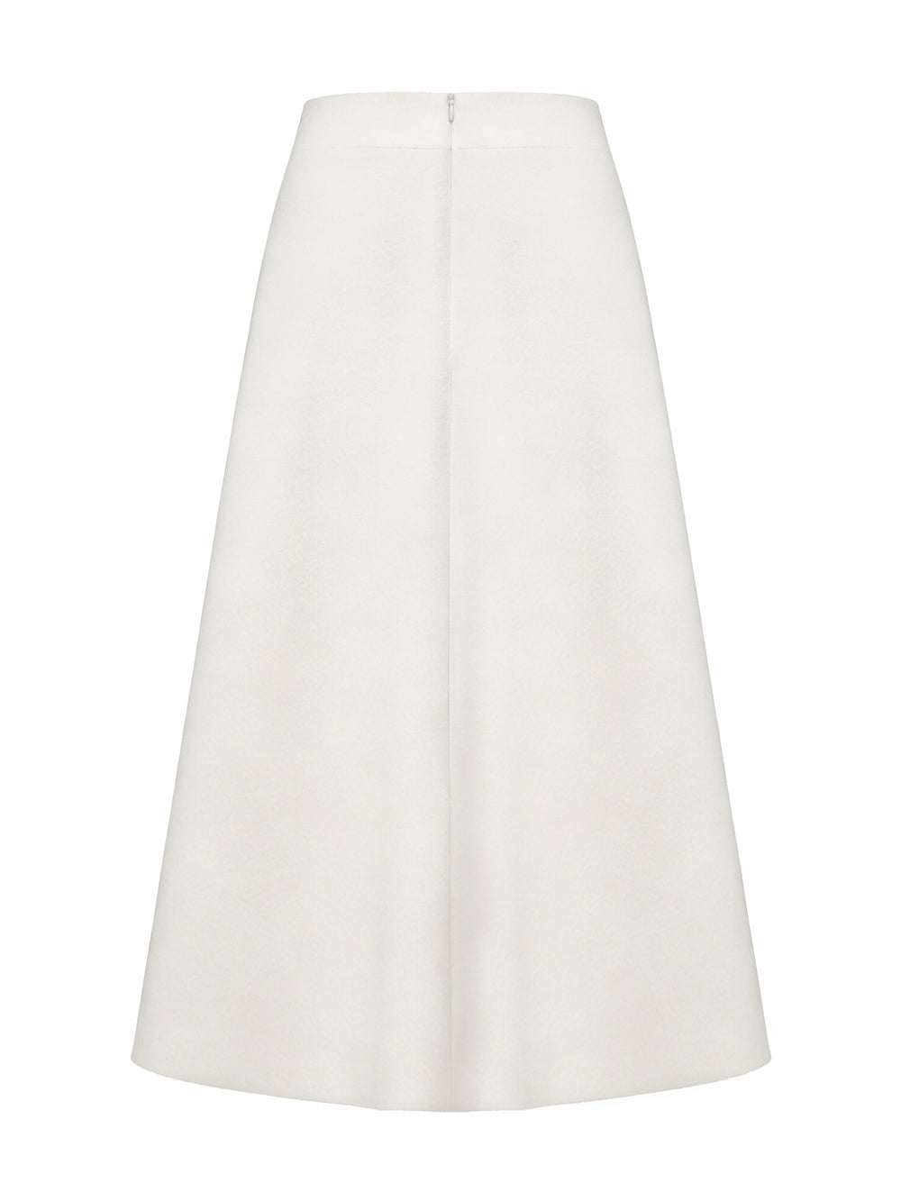 Natalia Tailored A-Line White Midi Skirt: White Midi Skirt for Bridal Shower | Nana Jacqueline