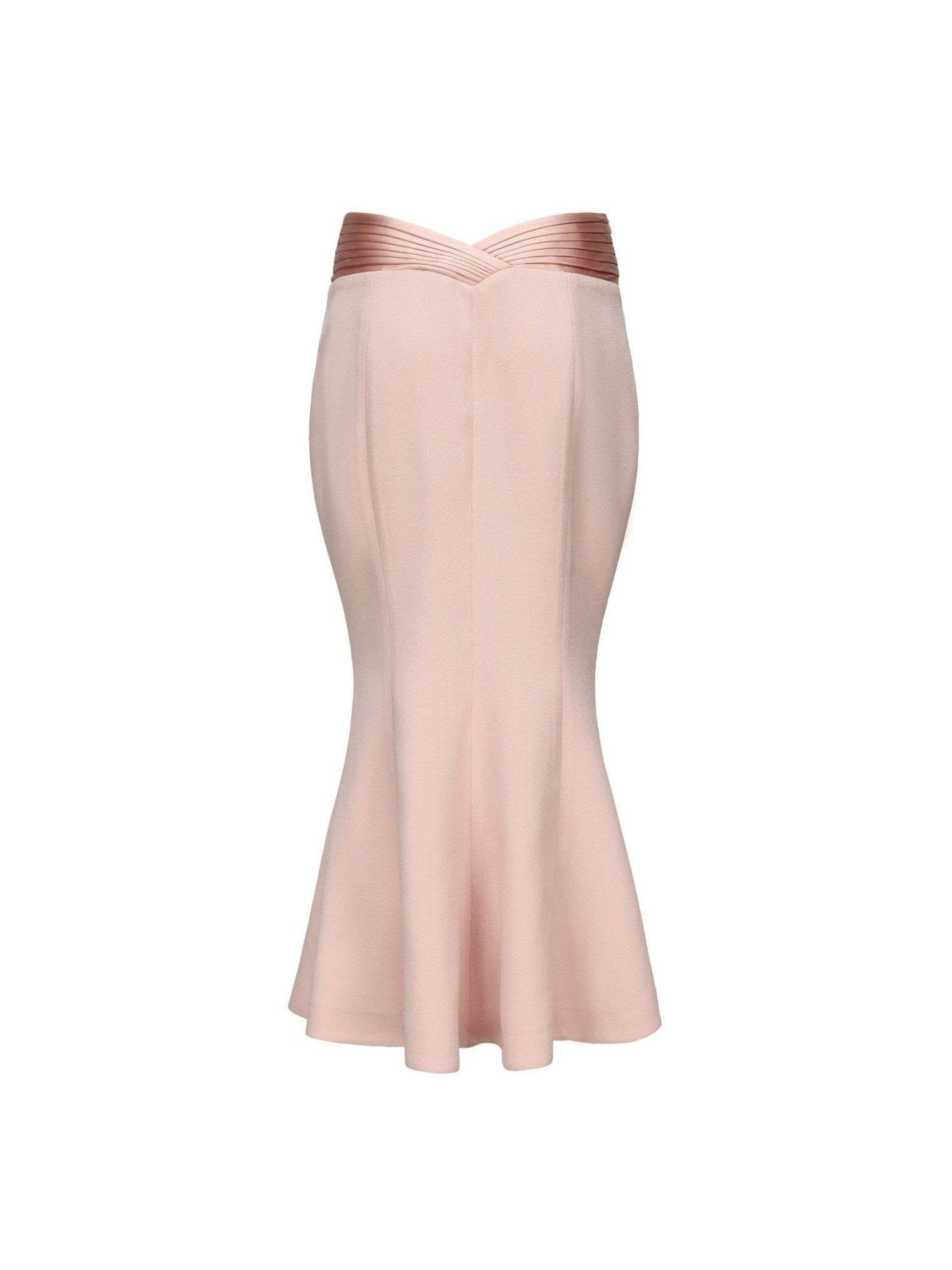 Belle Satin Skirt: Pink Midi Skirt for Garden Party | Nana Jacqueline