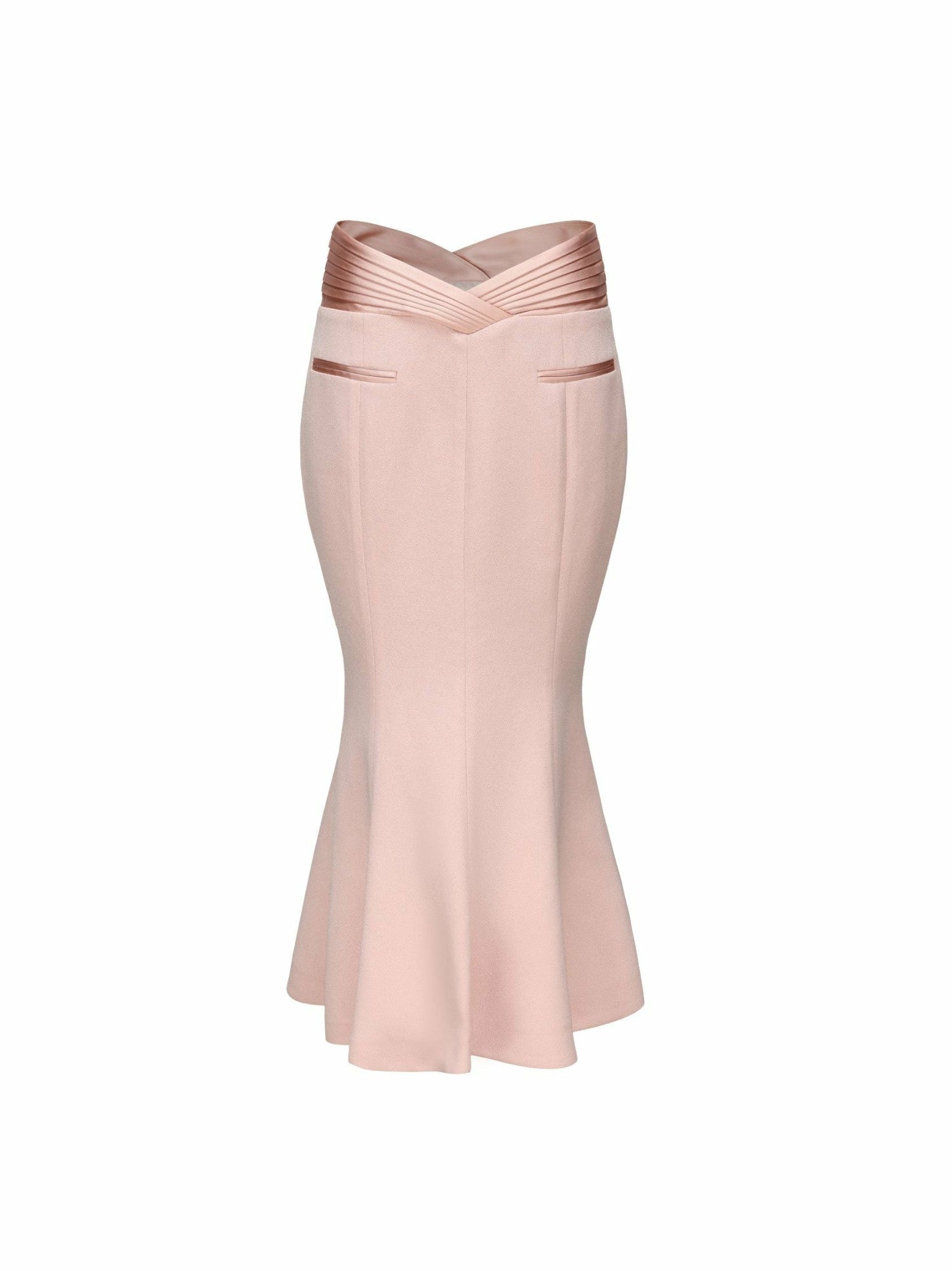 Belle Satin Skirt: Pink Midi Skirt for Garden Party | Nana Jacqueline