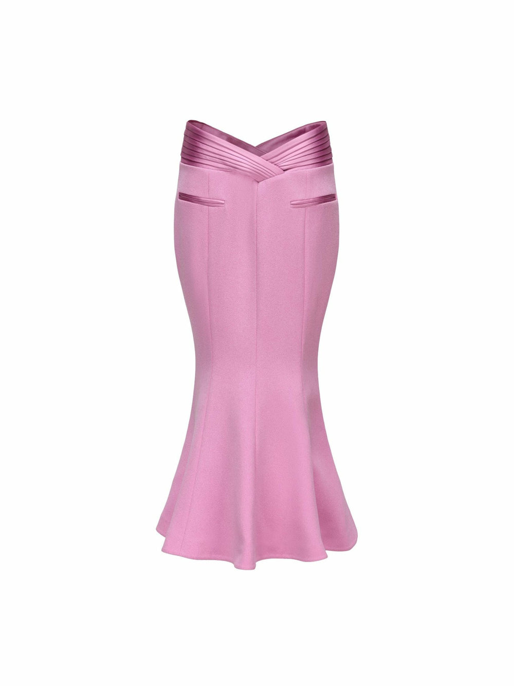 Belle Satin Skirt: Pink Midi Skirt for Garden Party | Nana Jacqueline