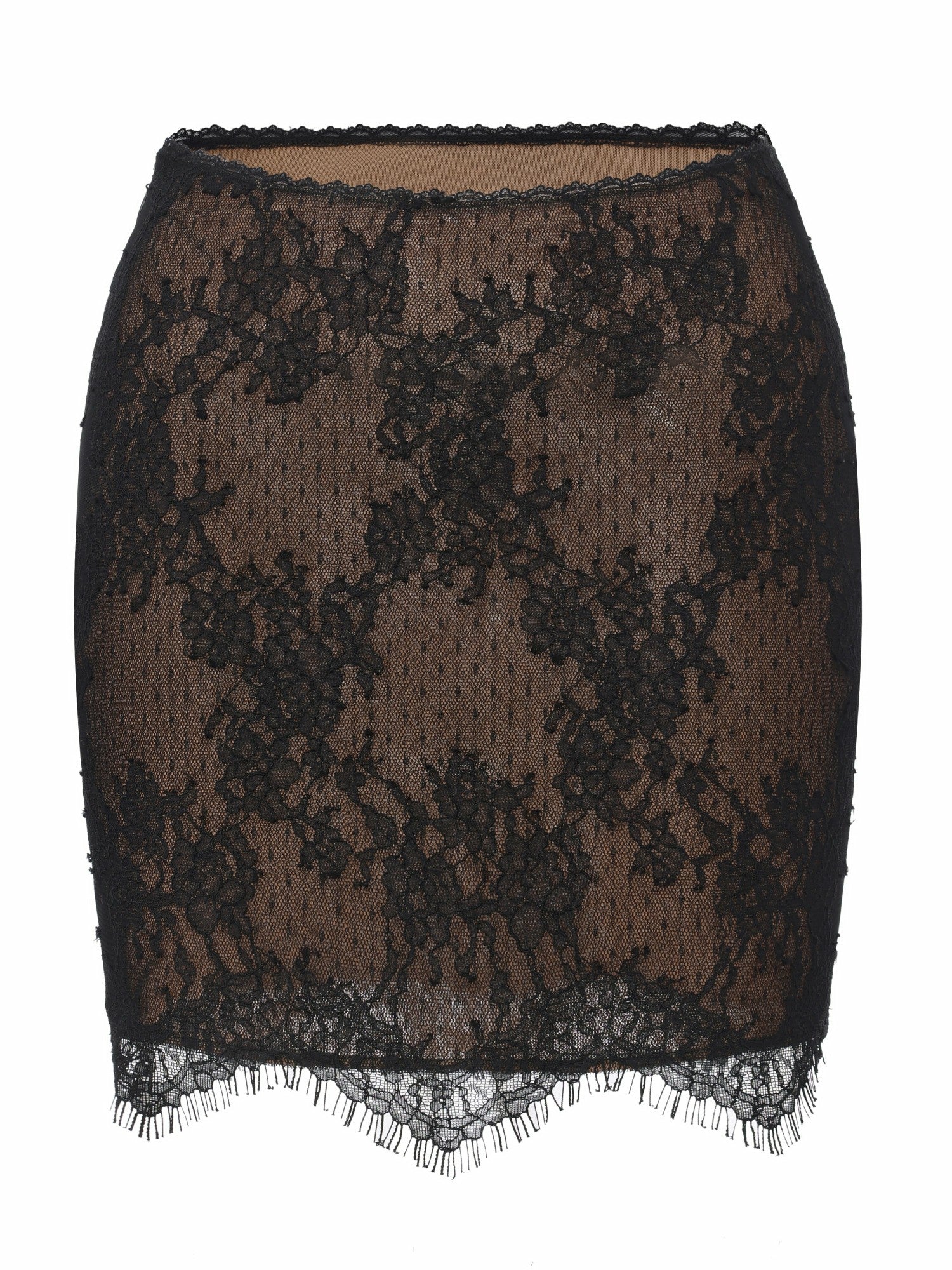 Alexandra Faux Sheer Black Skirt | Nana Jacqueline