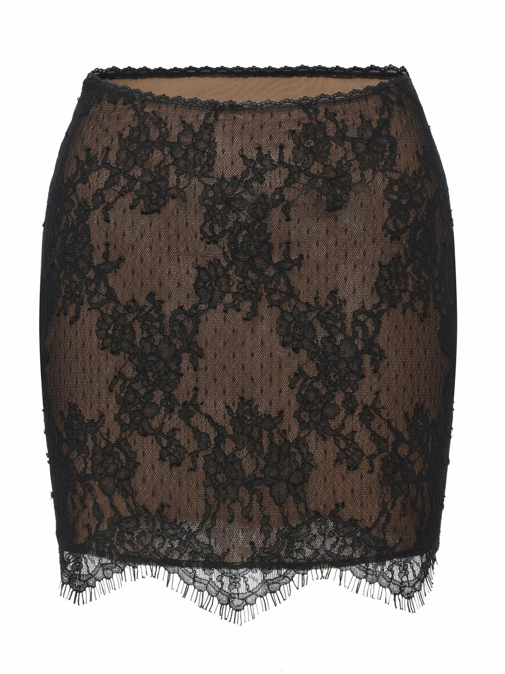 Alexandra Faux Sheer Black Skirt | Nana Jacqueline
