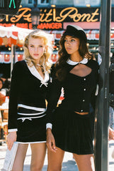 Isabellea Velvet Mini Skirt: Black Mini Skirt for Cocktail Party | Nana Jacqueline