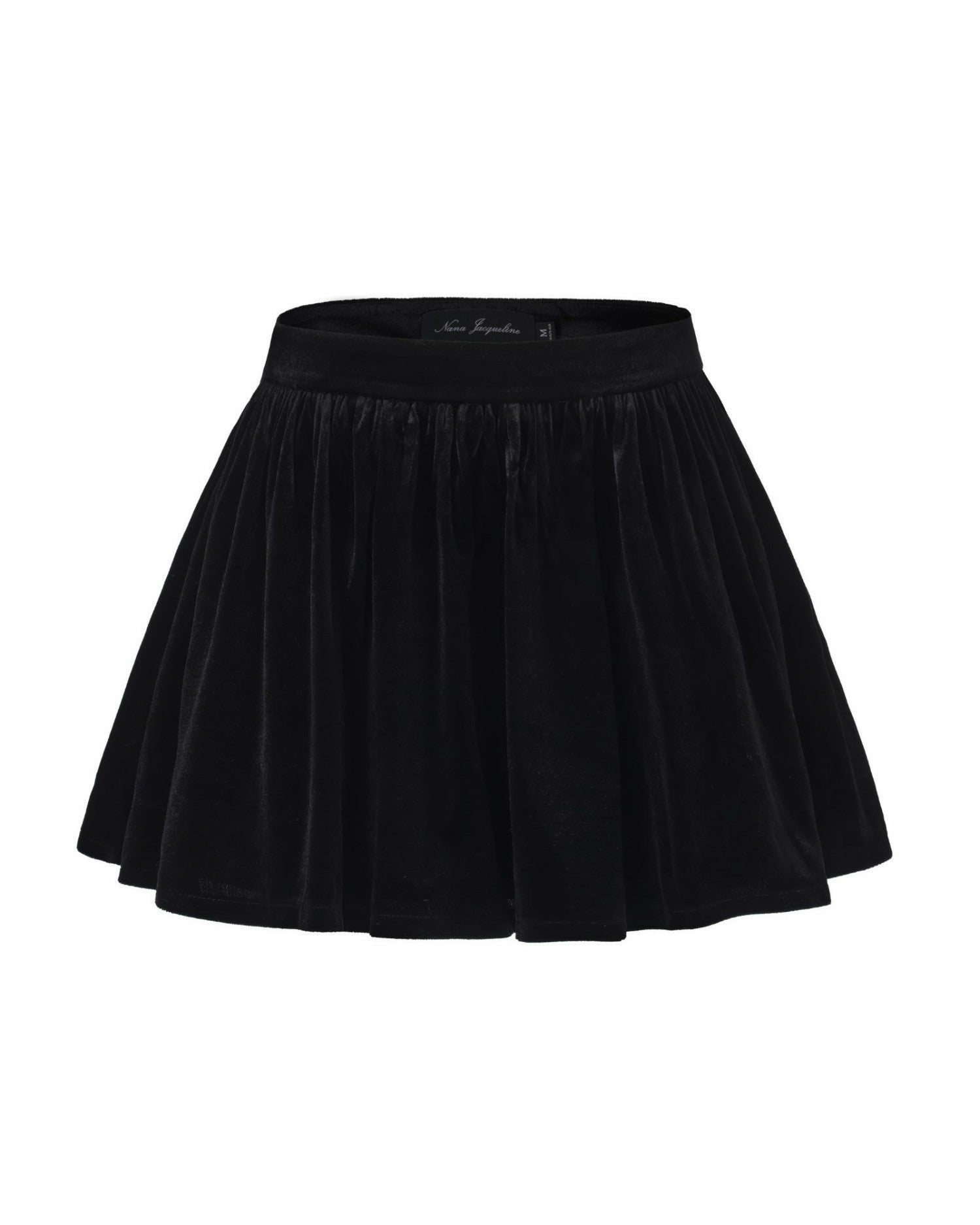 Isabellea Velvet Mini Skirt: Black Mini Skirt for Cocktail Party | Nana Jacqueline