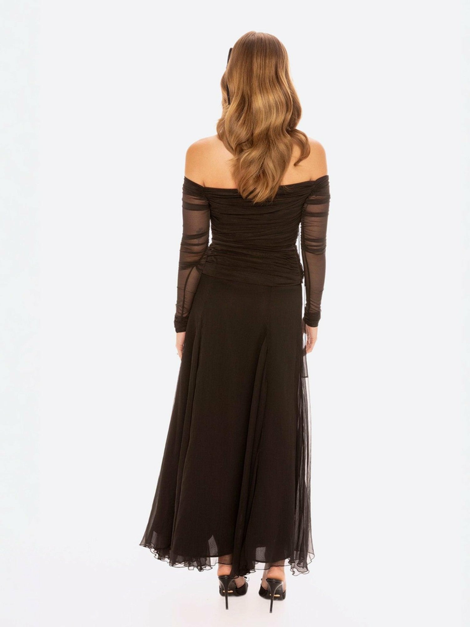 Valencia Skirt: Black Maxi Skirt for Cocktail Party | Nana Jacqueline