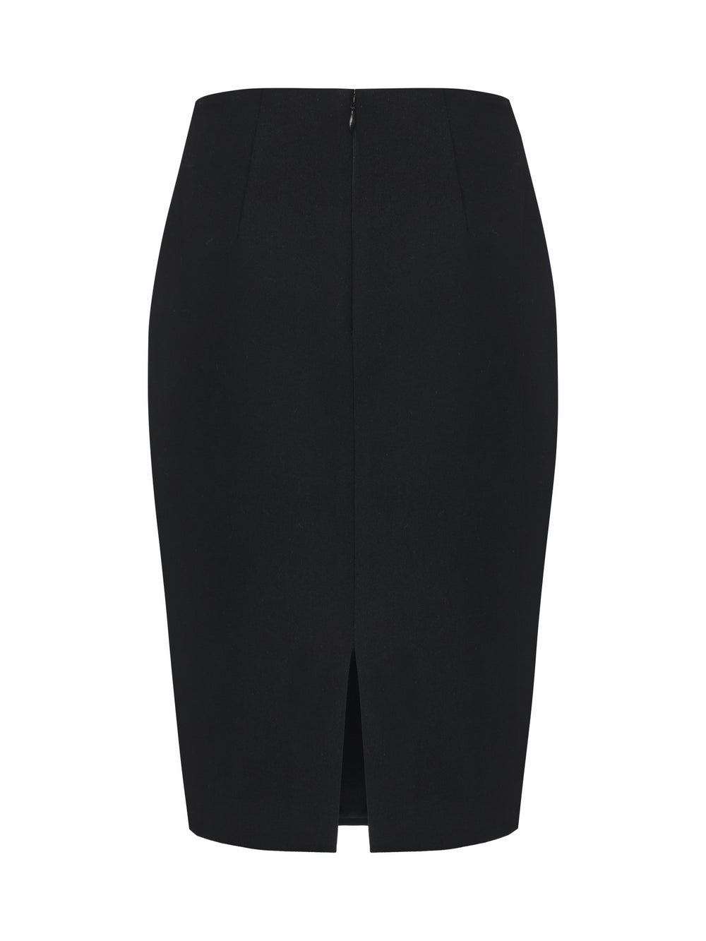 Yvette Tailored Black Pencil Structured Skirt | Nana Jacqueline