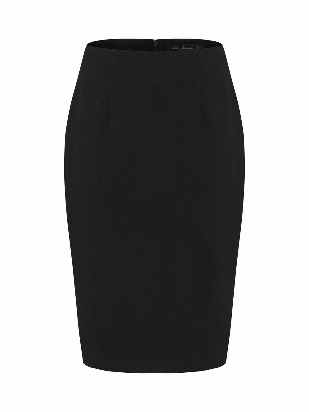 Yvette Tailored Black Pencil Structured Skirt | Nana Jacqueline