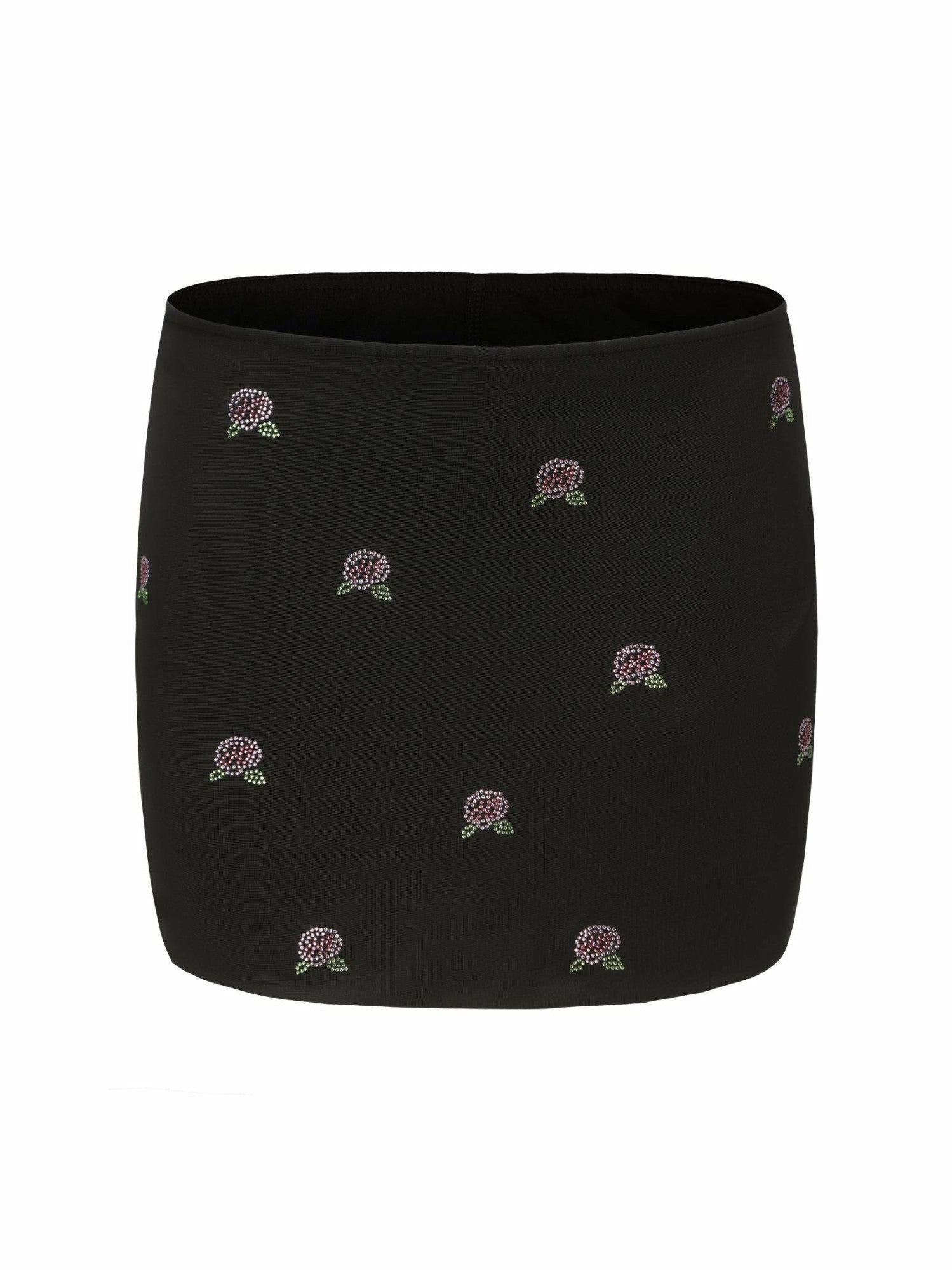 Rosana Embroidered Skirt: Black Mini Skirt for Date Night | Nana Jacqueline