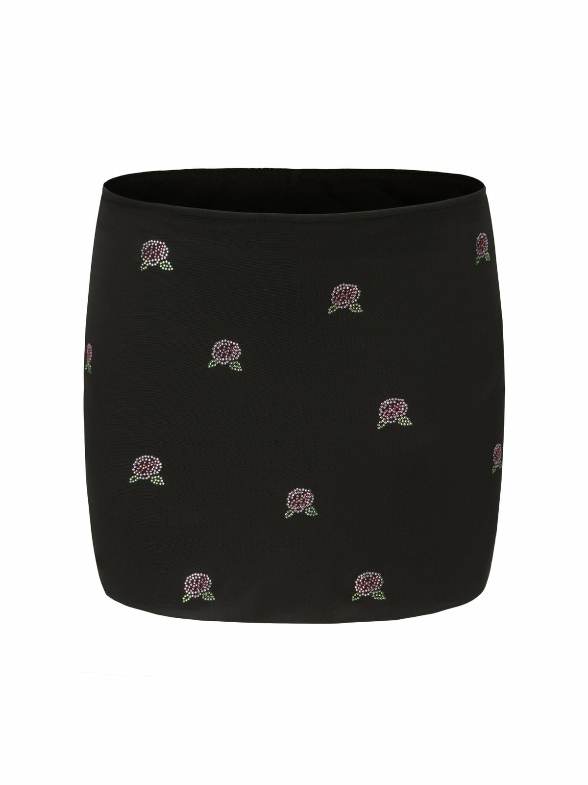 Rosana Embroidered Skirt: Black Mini Skirt for Date Night | Nana Jacqueline