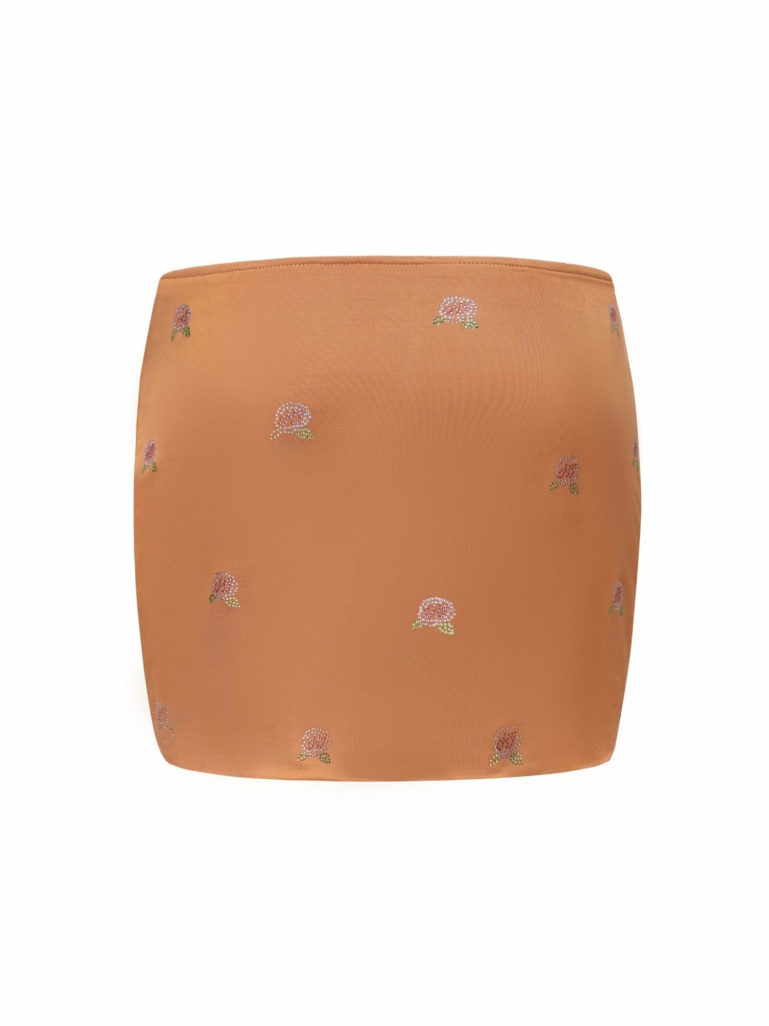 Rosana Embroidered Skirt: Brown Mini Skirt for Girls' Night Out | Nana Jacqueline