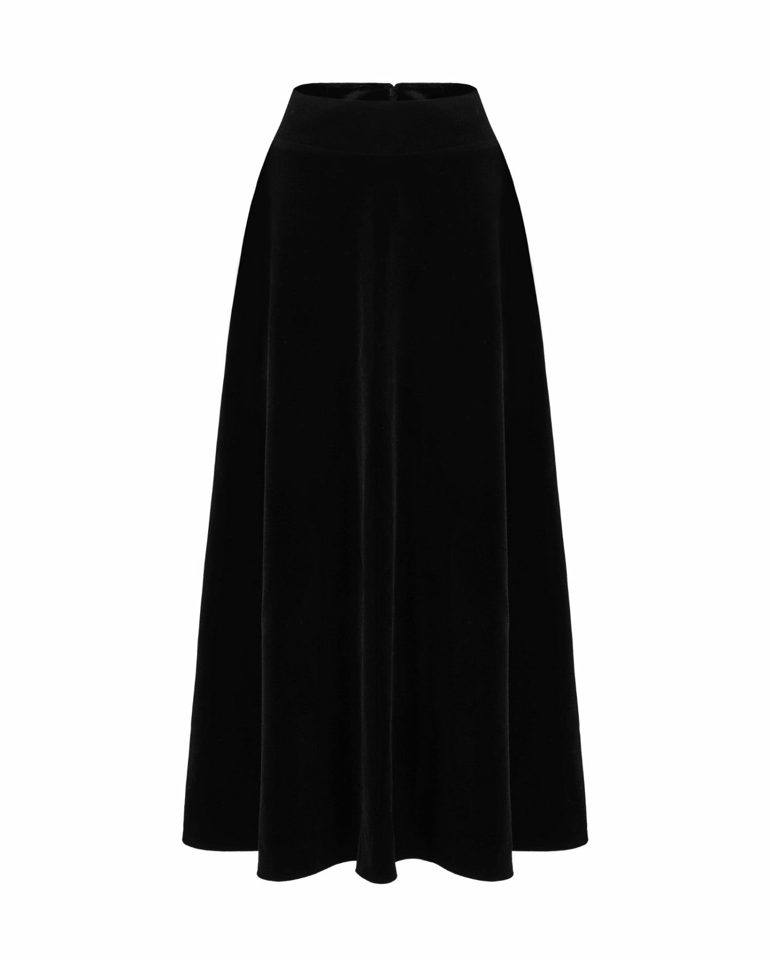 Blaire Velvet Maxi Skirt: Black Maxi Skirt for Cocktail Party | Nana Jacqueline