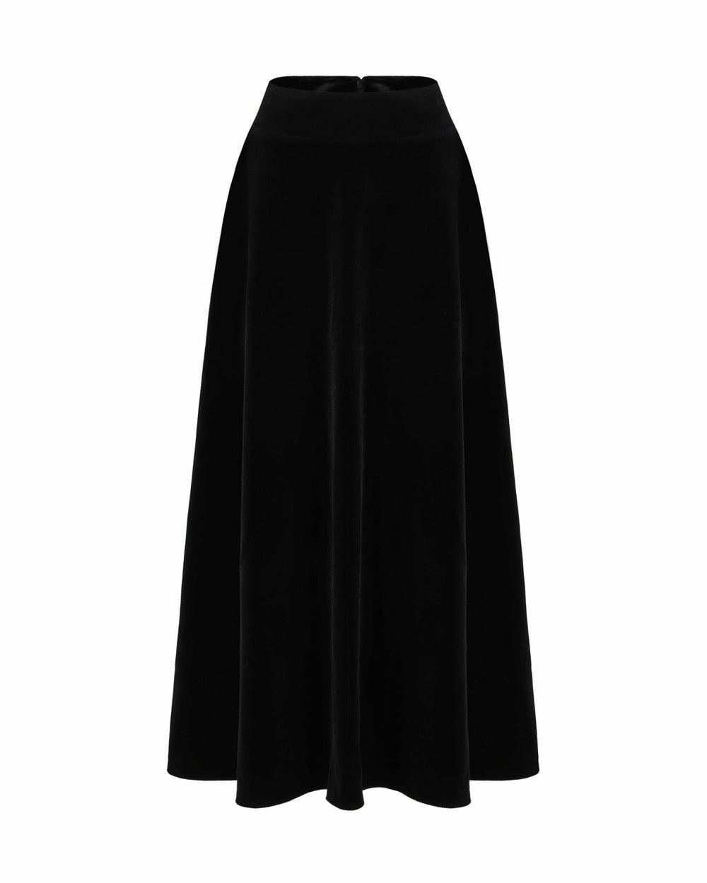 Blaire Velvet Maxi Skirt: Black Maxi Skirt for Cocktail Party | Nana Jacqueline