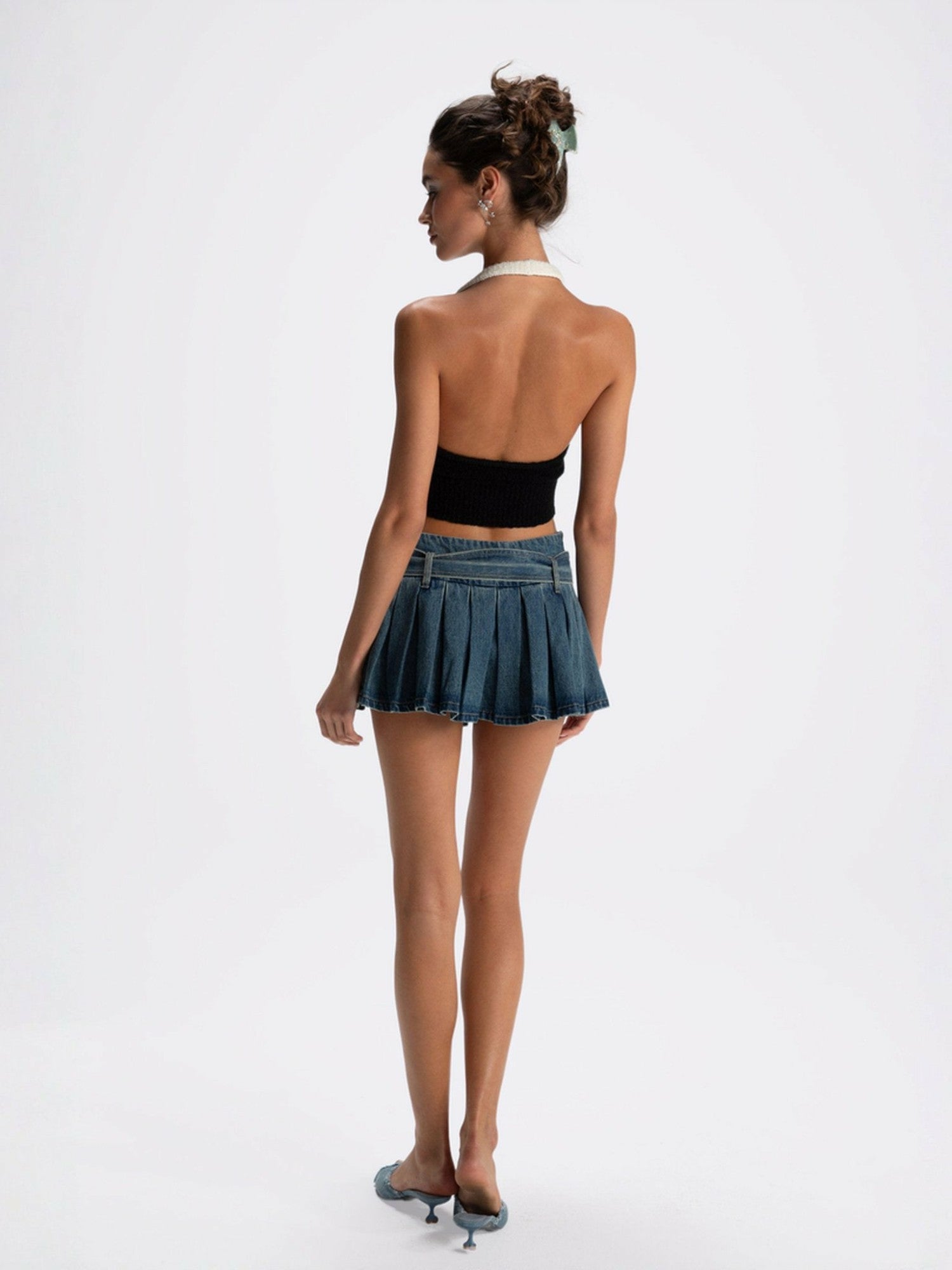 Teresa Mini Skirt: Denim Mini Skirt for Girls' Night Out | Nana Jacqueline