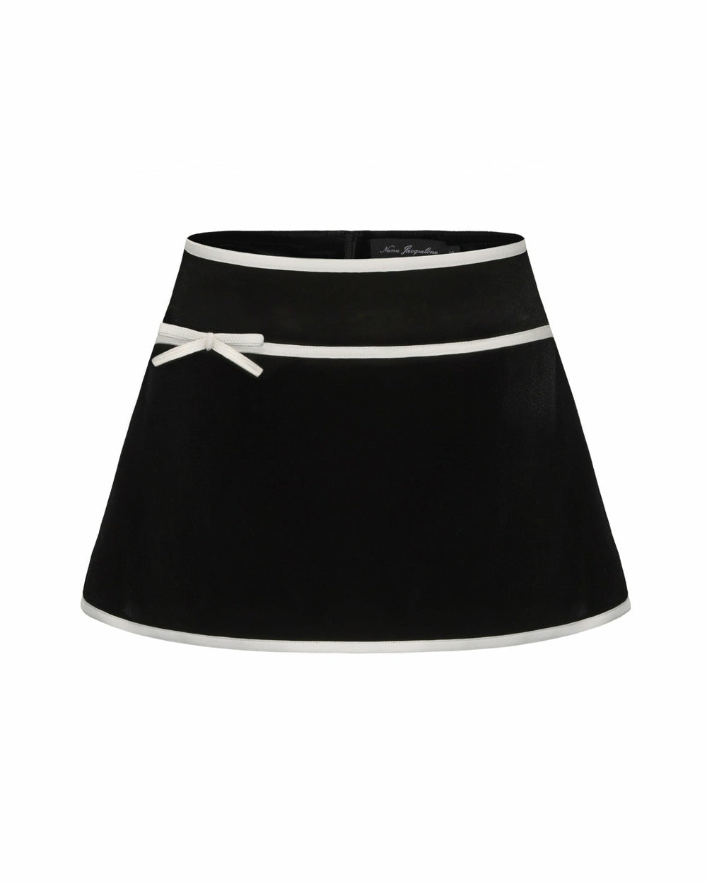 Victoria Velvet Mini Skirt: Black Mini Skirt for Cocktail Party | Nana Jacqueline