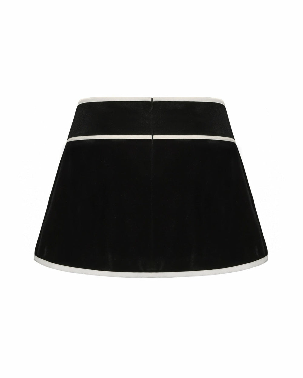 Victoria Velvet Mini Skirt: Black Mini Skirt for Cocktail Party | Nana Jacqueline