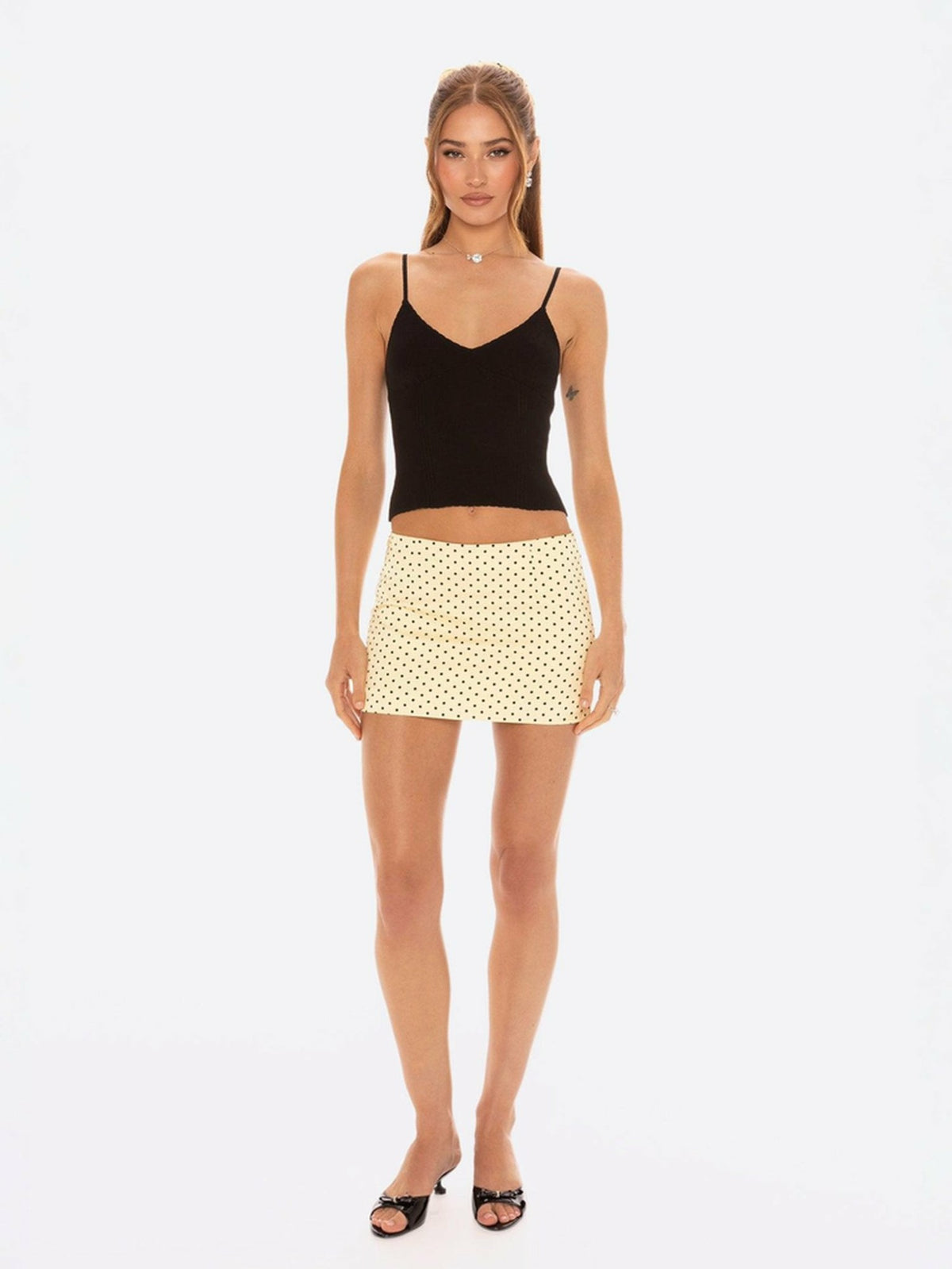 Wendy Skirt: Yellow Mini Skirt for Brunch | Nana Jacqueline