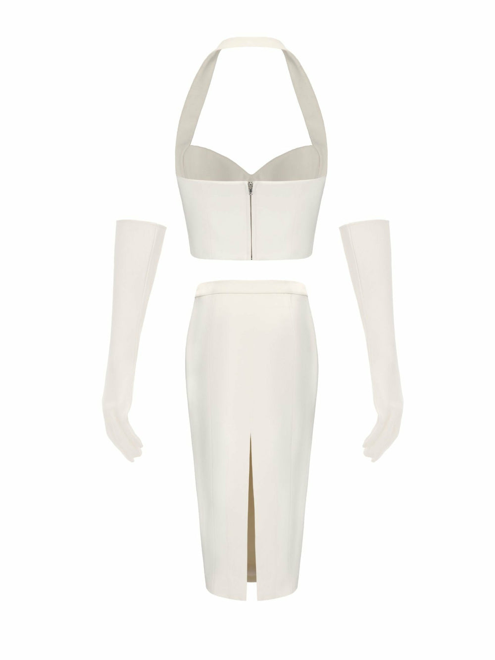 Anastasia Skirt: White Midi Skirt for Bridal Shower | Nana Jacqueline