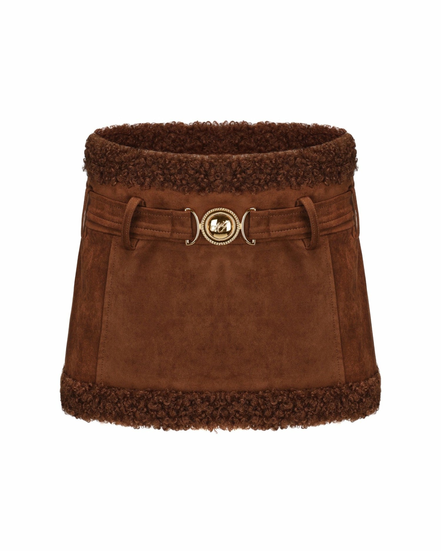 Margo Suede Skirt: Brown Mini Skirt for Fall Brunch | Nana Jacqueline
