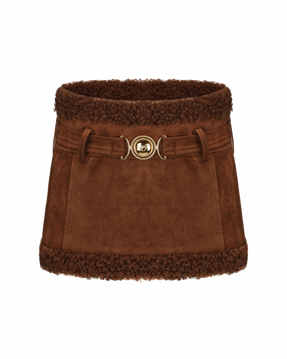 Margo Suede Skirt: Brown Mini Skirt for Fall Brunch | Nana Jacqueline