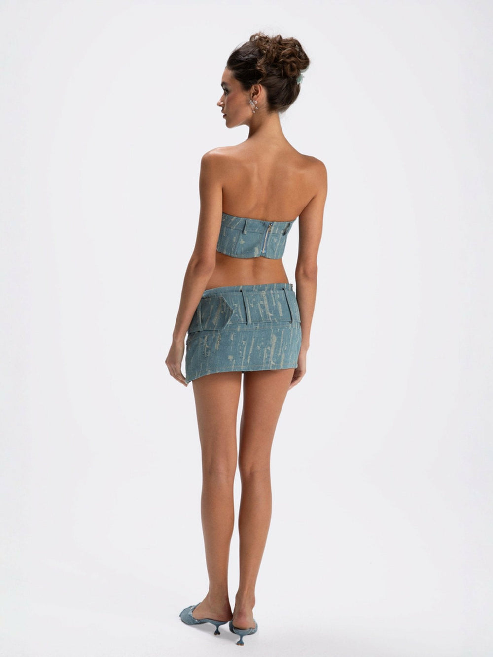 Claire Denim Mini Skirt: Denim Mini Skirt for Date Night | Nana Jacqueline
