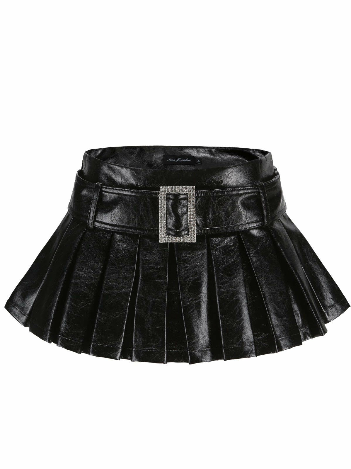 Teresa Leather Mini Skirt: Black Mini Skirt for Girls' Night Out | Nana Jacqueline