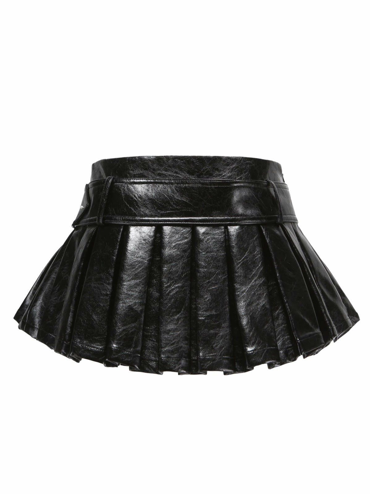 Teresa Leather Mini Skirt: Black Mini Skirt for Girls' Night Out | Nana Jacqueline