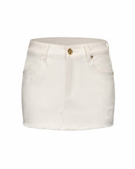 Colette Skirt: White Mini Skirt for Brunch | Nana Jacqueline
