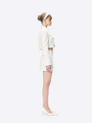 Vanessa Skirt: White Mini Skirt for Bridal Shower | Nana Jacqueline