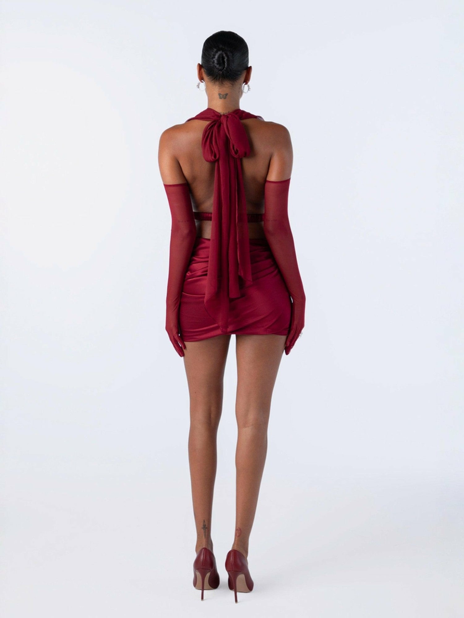 Giselle Skirt: Red Skirt for Date Night | Nana Jacqueline
