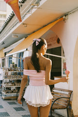 Rosaline Skirt: White Mini Skirt for Bachelorette Party | Nana Jacqueline