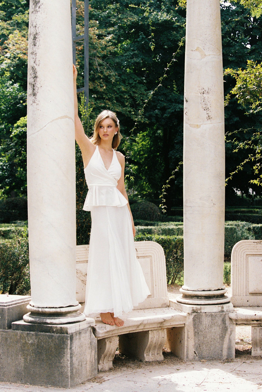 Valencia Skirt: White Maxi Skirt for Bridal Shower | Nana Jacqueline