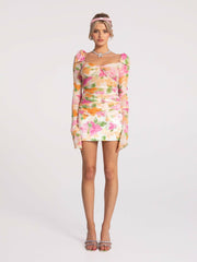 Emilia Satin Skirt: Floral Mini Skirt for Birthday Celebration | Nana Jacqueline